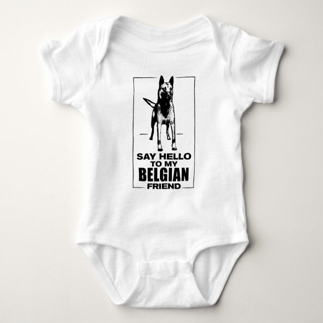 Belgian shepherd - Malinois Baby Bodysuit (Front)