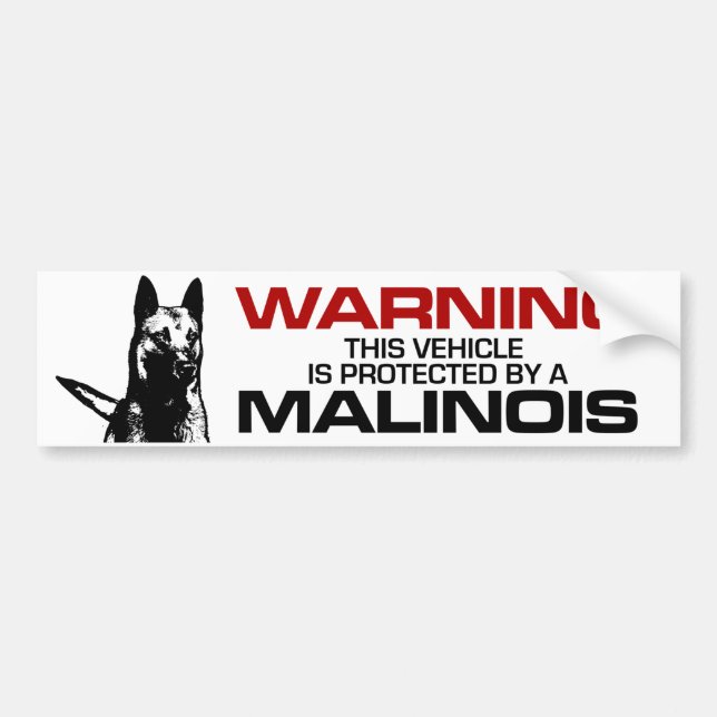 Belgian shepherd - Malinois Bumper Sticker (Front)