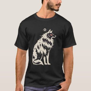 Belgian Shepherd Malinois Husky Tribal Animal Art T-Shirt