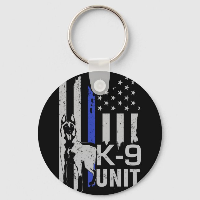 Belgian shepherd - Malinois - K9 Unit Key Ring (Front)