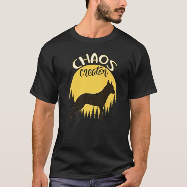 Belgian Shepherd Malinois Retro  6 T-Shirt (Front)