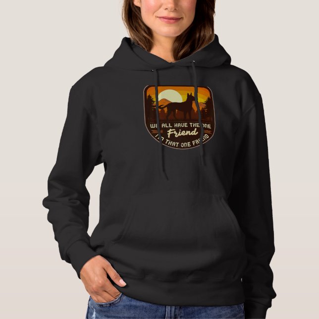 Belgian Shepherd Malinois Retro  7 Hoodie (Front)