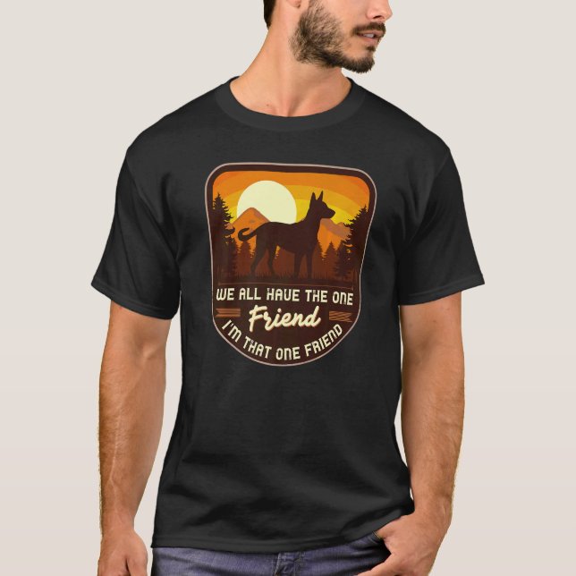 Belgian Shepherd Malinois Retro 7 T-Shirt (Front)
