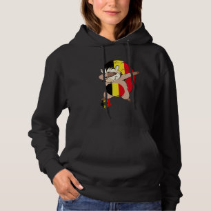 Belgian Soccer Player Belgian Flag Belgium Dabbing Hoodie