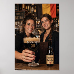Belgian Tavern Friendship Welcome Poster