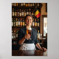 Belgian Tavern Welcome and Cheers Poster