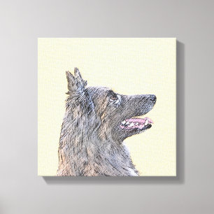 Belgian Tervuren 2 Painting - Original Dog Art Canvas Print
