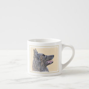 Belgian Tervuren 2 Painting - Original Dog Art Espresso Cup