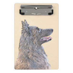 Belgian Tervuren 2 Painting - Original Dog Art Mini Clipboard