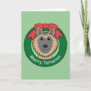 Belgian Tervuren Christmas Holiday Card