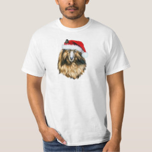 Belgian Tervuren Christmas Santa T-Shirt