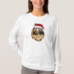 Belgian Tervuren Christmas Santa T-Shirt