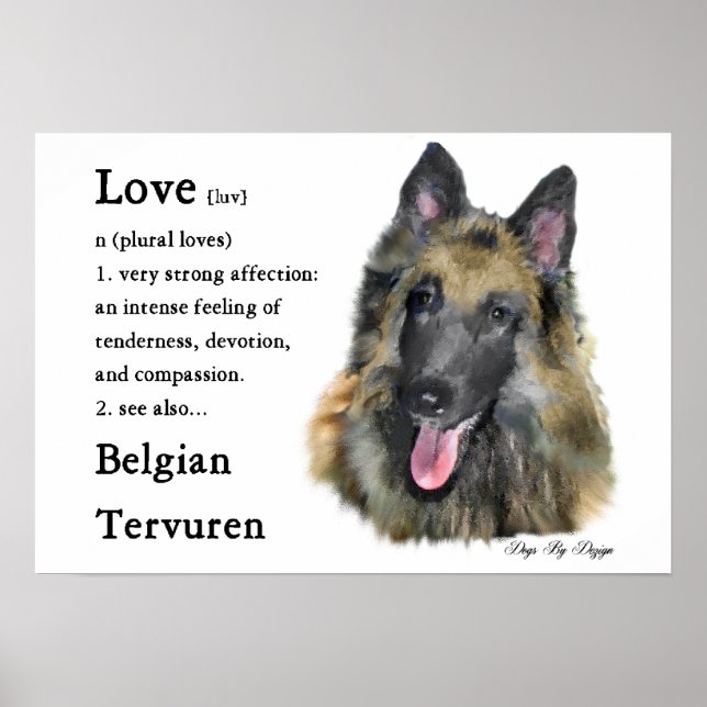 Belgian Tervuren Gifts Poster (Front)
