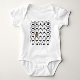 Belgian Tervuren in the Sheep Baby Bodysuit