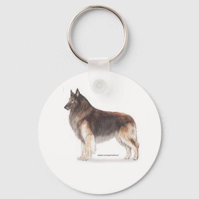 Belgian Tervuren Key Ring (Front)
