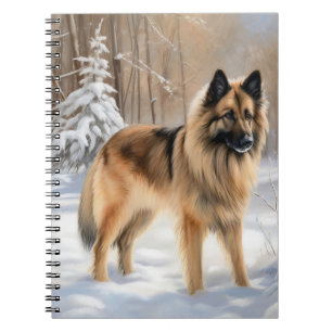 Belgian Tervuren Let It Snow Christmas Notebook