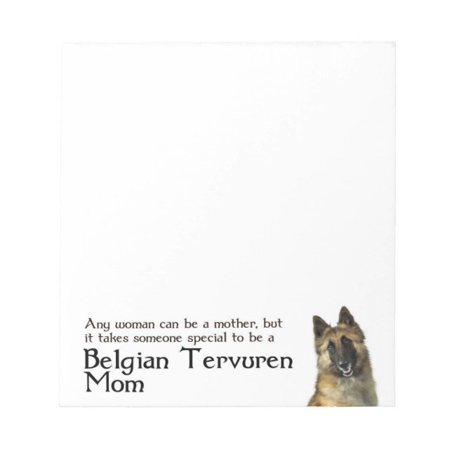 Belgian Tervuren Note Pad (Front)