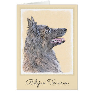 Belgian Tervuren Painting - Cute Original Dog Art