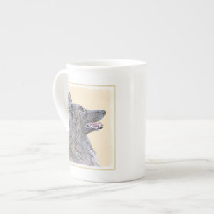 Belgian Tervuren Painting - Cute Original Dog Art Bone China Mug