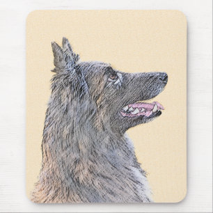 Belgian Tervuren Painting - Cute Original Dog Art Mouse Pad