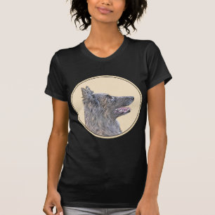 Belgian Tervuren Painting - Cute Original Dog Art T-Shirt