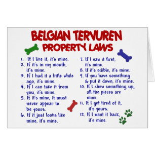 BELGIAN TERVUREN Property Laws 2