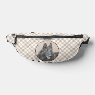 Belgian Tervuren Shepherd Fawn Painting Dog Art Bum Bags