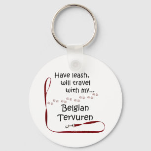 Belgian Tervuren Travel Leash - Keychain