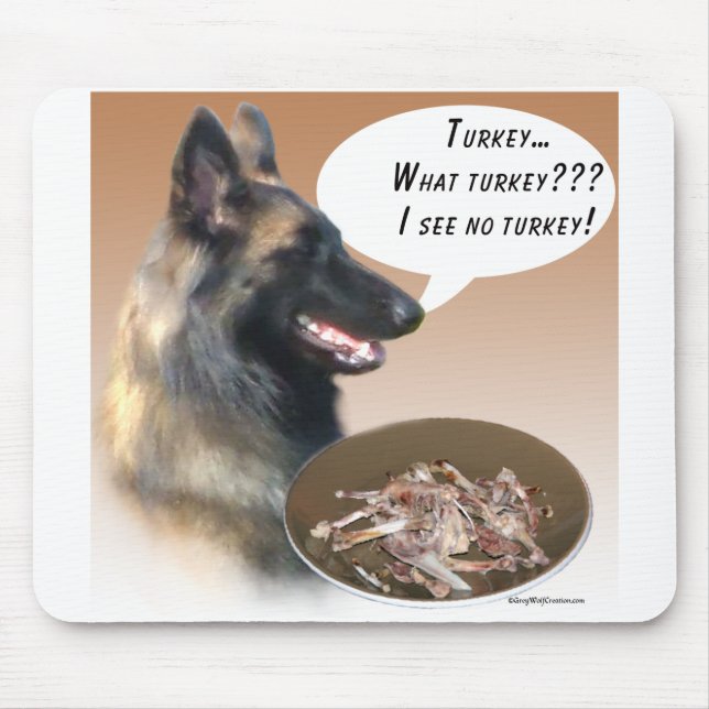 Belgian Tervuren Turkey Mouse Pad (Front)