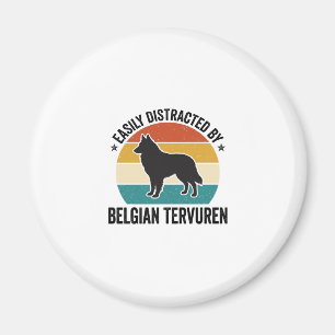 Belgian Tervuren Vintage Dog Lover Shirt Design_1 Magnet