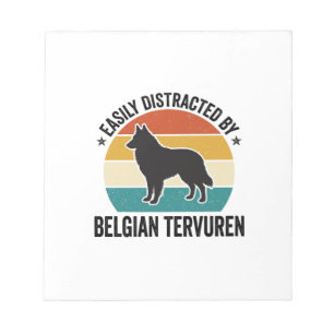 Belgian Tervuren Vintage Dog Lover Shirt Design_1 Notepad