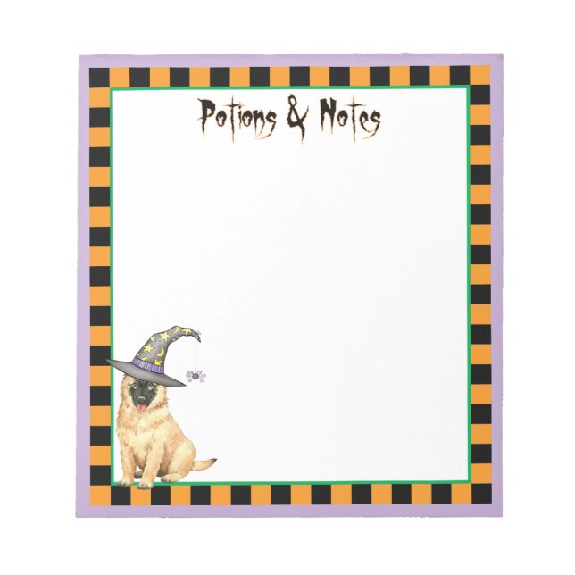 Belgian Tervuren Witch Notepad (Front)