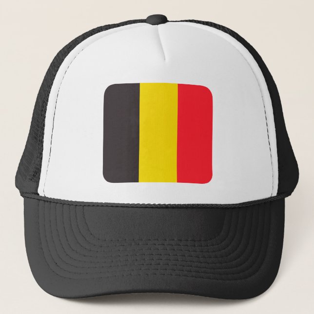 Belgian three colour of Belgium cap (Front)