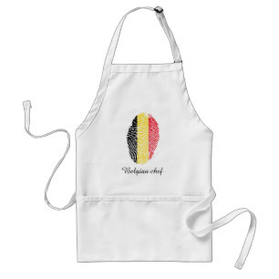 Belgian touch fingerprint flag standard apron
