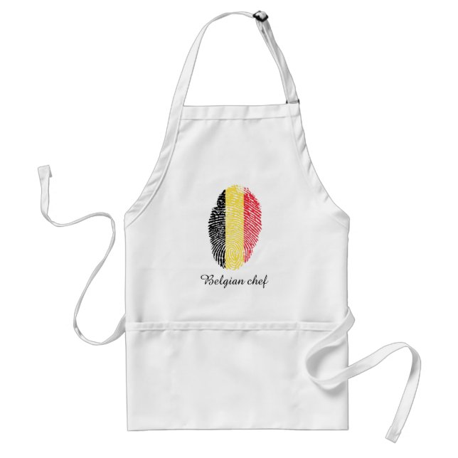 Belgian touch fingerprint flag standard apron (Front)