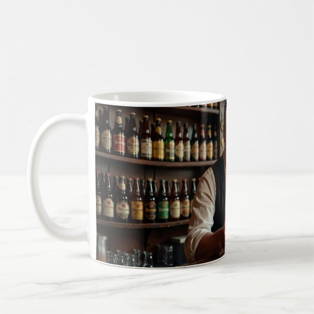 Belgian Trappist Bar Welcome Scene Mug (Left)