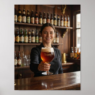Belgian Trappist Tavern Welcome Poster