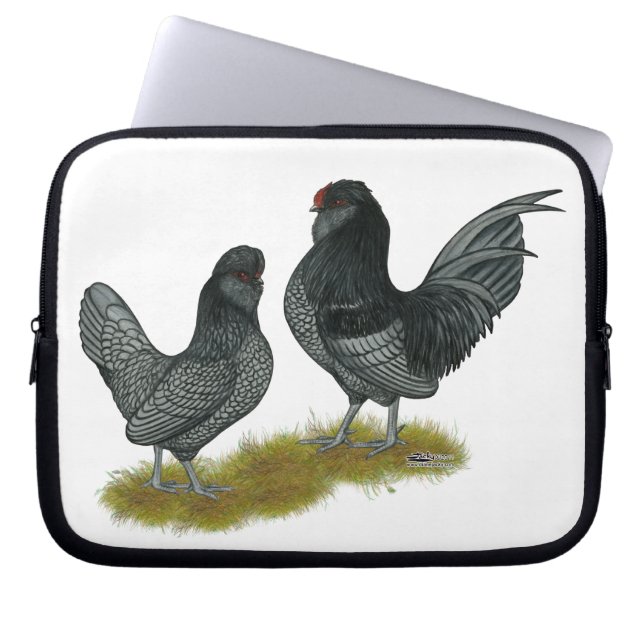 Belgian Watermaal Bantams Laptop Sleeve (Front)