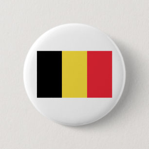 Belgien - Belgique - België - Belgium Flag 6 Cm Round Badge