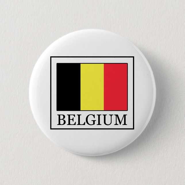 Belgium 6 Cm Round Badge (Front)