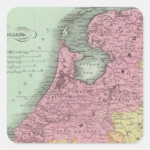 Belgium And Holland Square Sticker