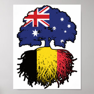 Belgium Belgian Australian Australia Tree Roots Poster