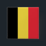 Belgium (Belgian) Flag 15 Cm Square Badge<br><div class="desc">Customizable World Flag Products - Please feel free to add your own text.</div>