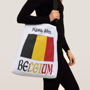 Belgium Belgian Flag Personalised  Crossbody Bag
