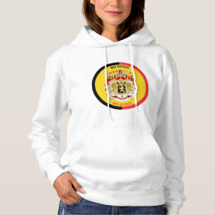 Belgium Belgique Coat of Arms Circle Shape Hoodie