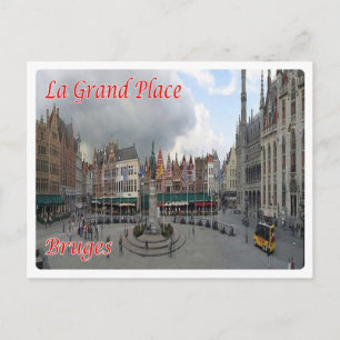 Belgium - Bruges - La Grand-Place - Postcard