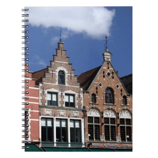 Belgium, Brugge (aka Brug or Bruge). UNESCO 2 Spiral Notebook (Front)