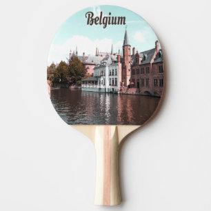 Belgium Brussels Canal Ping Pong Paddle