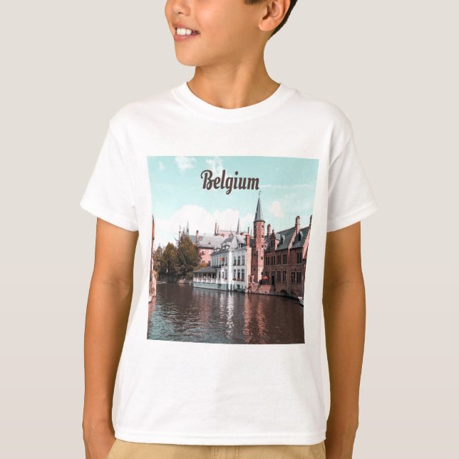 Belgium Brussels Canal T-Shirt (Front)