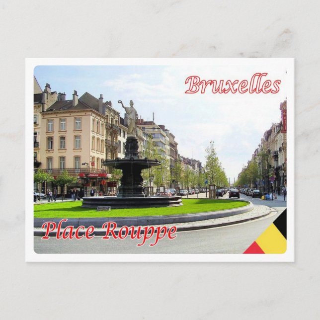 Belgium - Bruxelles - Place Rouppe - Postcard (Front)